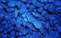 Щебень цветной декоративный синий